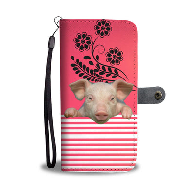 Miniature pig Print Wallet Case-Free Shipping - Deruj.com