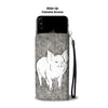 Cute Middle White Pig Print Wallet Case-Free Shipping - Deruj.com
