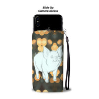 Cute Middle White Pig with slide lights Print Wallet Case-Free Shipping - Deruj.com