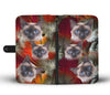 Cute Siamese Cat Print Wallet Case- Free Shipping - Deruj.com
