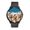 Laughing American Staffordshire Terrier Print Wrist Watch - Free Shipping - Deruj.com