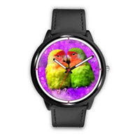 Peach Faced Lovebird  Print Wrist watch - Free Shipping - Deruj.com