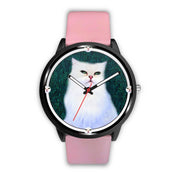 White Persian Cat Print Wrist watch - Free Shipping - Deruj.com