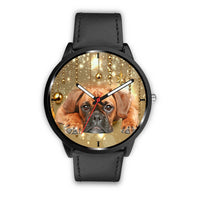 Boxer Dog Golden Print Wrist Watch- Free Shipping - Deruj.com