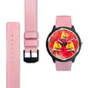 Sun Conure Parrot On Red Print Wrist watch - Free Shipping - Deruj.com