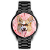 Pembroke Welsh Corgi On Pink Print Wrist Watch - Free Shipping - Deruj.com