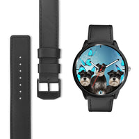 Miniature Schnauzer Dog Print Wrist Watch - Free Shipping - Deruj.com