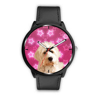 Goldendoodle On Pink Print Wrist Watch - Free Shipping - Deruj.com