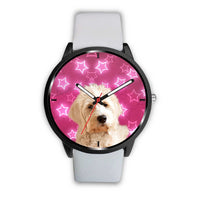 Goldendoodle On Pink Print Wrist Watch - Free Shipping - Deruj.com