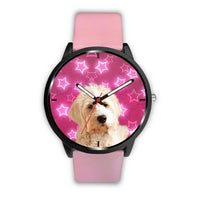 Goldendoodle On Pink Print Wrist Watch - Free Shipping - Deruj.com