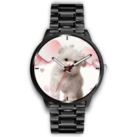 Lovely Maltese Puppy On Pink Print Wrist Watch - Free Shipping - Deruj.com