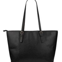 Don't Give Up- Small Leather Tote Bag- Free Shipping - Deruj.com