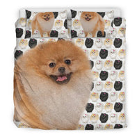 Pomeranian Dog Patterns Print Bedding Set-Free Shipping - Deruj.com