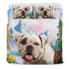 American Bulldog Print Bedding Set- Free Shipping - Deruj.com