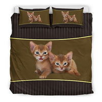 Cute Abyssinian Cat Print Bedding Set-Free Shipping - Deruj.com