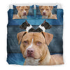 American Staffordshire Terrier Print Bedding Set- Free Shipping - Deruj.com