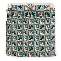 Cavalier King Charles Spaniel Pattern Print Bedding Set-Free Shipping - Deruj.com
