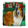 Rough Collie Dog Art Print Bedding Set-Free Shipping - Deruj.com