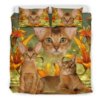 Cute Abyssinian Cat Print Bedding Set- Free Shipping - Deruj.com