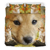 Cute Shiba Inu Dog Print Bedding Set- Free Shipping - Deruj.com