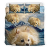 Lovely Pomeranian Dog Print Bedding Set- Free Shipping - Deruj.com