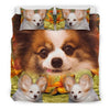 Cute Papillon Dog Print Bedding Set- Free Shipping - Deruj.com