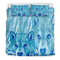 Shiba Inu Dog Art Print Bedding Set-Free Shipping - Deruj.com