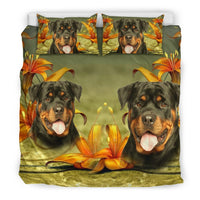Cute Rottweiler Dog Print Bedding Set- Free Shipping - Deruj.com