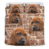 Cute Redbone Coonhound Dog Print Bedding Set- Free Shipping - Deruj.com