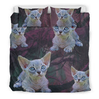 Lovely Minskin Cat Art Print Bedding Set-Free Shipping - Deruj.com
