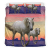 White Lusitano Horse Print Bedding Sets-Free Shipping - Deruj.com