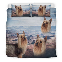 Cute Australian Silky Terrier Print Bedding Set- Free Shipping - Deruj.com