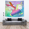 Cute Smiling Unicorn Print Tapestry-Free Shipping - Deruj.com