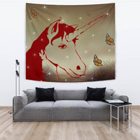 Amazing Red Unicorn Print Tapestry-Free Shipping - Deruj.com