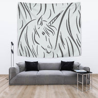 Amazing Sketch Unicorn Print Tapestry-Free Shipping - Deruj.com