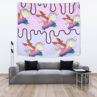 Happy Unicorn Print Tapestry-Free Shipping - Deruj.com