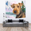 Cute Airedale Terrier Print Tapestry-Free Shipping - Deruj.com