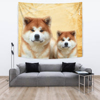 Cute Akita Inu Dog Print Tapestry-Free Shipping - Deruj.com