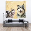 Alaskan Malamute Dog Print Tapestry-Free Shipping - Deruj.com
