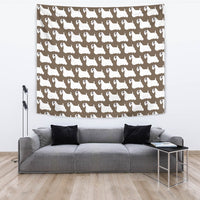 Sealyham Terrier Dog Pattern Print Tapestry-Free Shipping - Deruj.com