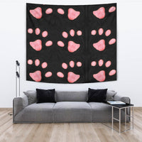 Cat Paws Print Tapestry-Free Shipping - Deruj.com