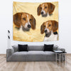 American Foxhound On Yellow Print Tapestry-Free Shipping - Deruj.com