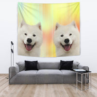 Cute Samoyed dog Print Tapestry-Free Shipping - Deruj.com