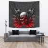Gun And Skull Print Limited Edition Tapestry-Free Shipping - Deruj.com