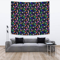 Lovely Parrot Floral Print Tapestry-Free Shipping - Deruj.com