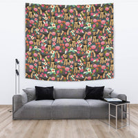 Airedale Terrier Dog Floral Print Tapestry-Free Shipping - Deruj.com