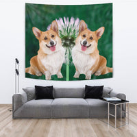 Cardigan Welsh Corgi Dog Print Tapestry-Free Shipping - Deruj.com