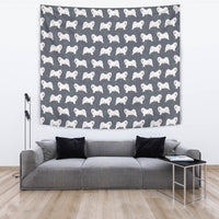 Samoyed Dog Pattern Print Tapestry-Free Shipping - Deruj.com