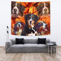 Bernese Mountain Dog Print Tapestry-Free Shipping - Deruj.com