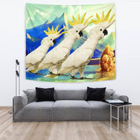 Lovely Cockatoo Parrot Print Tapestry-Free Shipping - Deruj.com